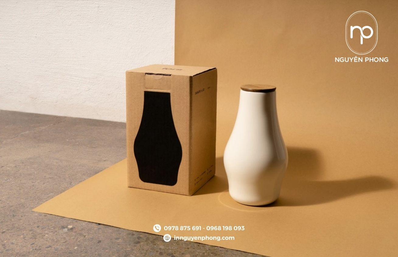 Hộp carton đựng gốm sứ chắc chắn